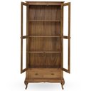 Ver imagem 4 de Cristaleira 2 Portas 1 Gaveta - 60303promo Mmj-lz Lz-imbuia