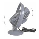 Ver imagem 5 de Mini Ventilador de Mesa 7,5W 2 Velocidades Cinza USB Silencioso Portátil Bivolt