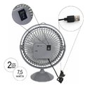 Ver imagem 1 de Mini Ventilador de Mesa 7,5W 2 Velocidades Cinza USB Silencioso Portátil Bivolt
