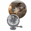 Ver imagem 7 de Mini Ventilador de Mesa 7,5W 2 Velocidades Cinza USB Silencioso Portátil Bivolt