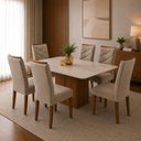Ver imagem 3 de Conjunto 6 Cadeiras para Sala de Jantar Germany