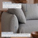 Ver imagem 6 de Sofá Cama Modular Orgânico Retrátil 4 Lugares com Almofadas 280cm Malibu