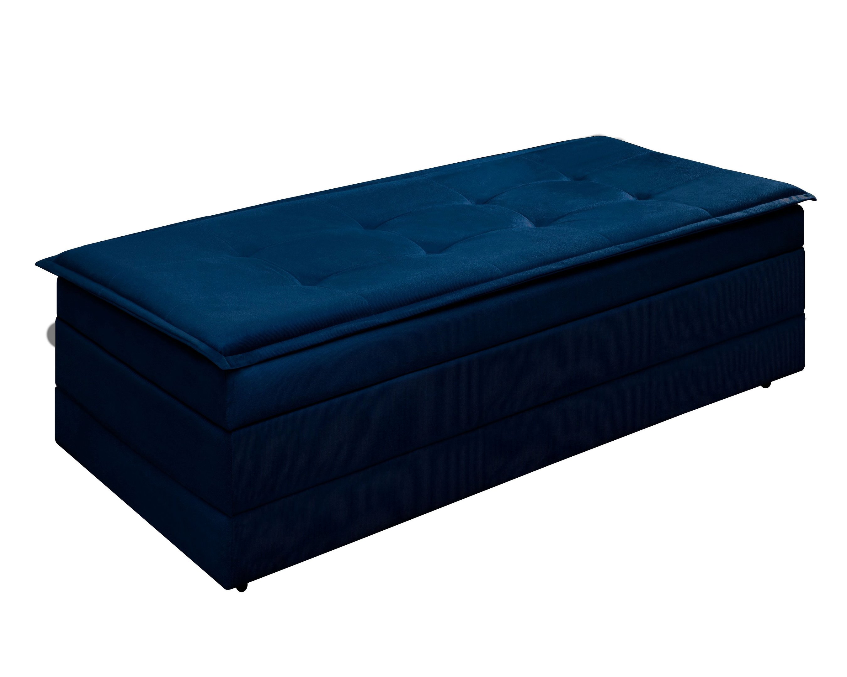 Puff Recamier Estofado de Cama para Quarto com Bau que Vira Cama de ...