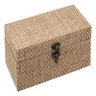 Jogo 2 Peças Caixa Organizadora Decorativa Mdf Bege - P:7x12x24 M:10x15x30 Cm - 3