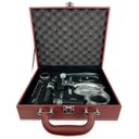 Ver imagem 5 de Abridor de Vinho Saca Rolha Profissional + Acessórios Premium - Maleta Couro Marrom