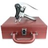 Abridor de Vinho Saca Rolha Profissional + Acessórios Premium - Maleta Couro Marrom - 11