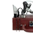 Ver imagem 7 de Abridor de Vinho Saca Rolha Profissional + Acessórios Premium - Maleta Couro Marrom