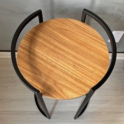 Mesa Lateral Rústica Ferro Mdf Preta - 4