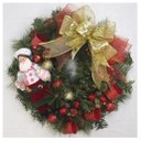 Ver imagem 1 de Guirlanda Natalina Enfeite De Porta Papai Noel Confeiteiro 50cm