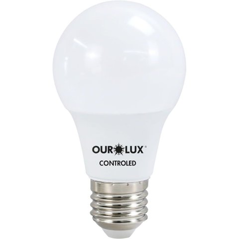 Lâmpada Controled com Sensor de Luminosidade de 9 Watts e 2700K - 20484 - OUROLUX Lâmpada Controled 