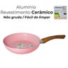 Jogo de Frigideiras Antiaderente Revestimento Cerâmica 4 Peças Sahara Chama Rosa - Casambiente - 3