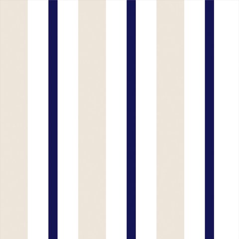 Papel de Parede Adesivo Lavável Listrado Azul Bege Branco