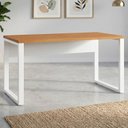 Ver imagem 1 de Mesa Escritório Escrivaninha 160cm x60cm Pés em Metal Tampo 100% MDF Industrial Executive