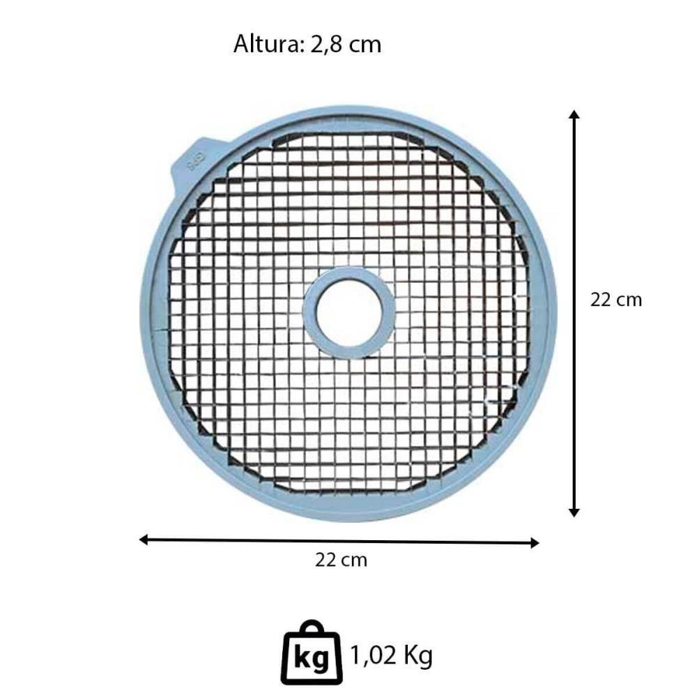Grade Cubo Skymsen Gc8 Pró 8x8mm para Processador Pa-7 Disco Fatiador E5, E8 702102 - 2