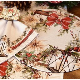 Kit Sousplat Natal Christmas Vintage NSW 6 Peças Sem base - 2