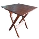 Ver imagem 3 de Mesa Dobrável 60x60 Cm em Madeira Maciça - Imbuia