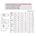 Ver imagem 3 de Cadeado 25mm Haste Média de 50mm Latonado Zamac 3f