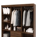Ver mais imagens de Guarda-roupa Casal 6 Portas 2 Gavetas com Espelho Ideval Imbuia Rústico