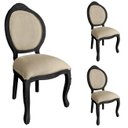 Ver imagem 1 de 3 Cadeira Medalhao Madeira Maciça Design Ingles Luxo Poltrona Entalhada Renascentista Natural Ingles