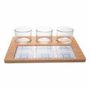 Ver imagem 1 de Conjunto 5 Peças para Servir Mosaico Bambu 26x21x6 cm Wolff