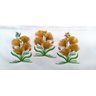 Toalha Bordada Lavabo De Mão Flores em Alto Relevo. Dohler Artesanalle Branco - 3