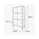 Ver imagem 4 de Armário 734-3 Porta Azul Acm