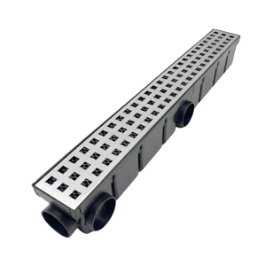 Ralo de Escoamento em Inox 6 X 50cm Coletor Preto e Tela Qdr