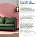 Ver mais imagens de Sofá Modular 2 Lugares Pé Madeira Sôma CabeCasa MadeiraOriginals Verde