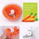 Ver imagem 6 de Processador de Alimentos Manual de 500 Ml Semiautomatico 3 Laminas Fatiar,triturar,moer,deversos Ali