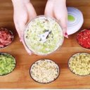 Ver imagem 7 de Processador de Alimentos Manual de 500 Ml Semiautomatico 3 Laminas Fatiar,triturar,moer,deversos Ali