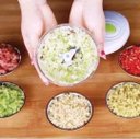Ver imagem 7 de Processador de Alimentos Manual de 500 Ml Semiautomatico 3 Laminas Fatiar,triturar,moer,deversos Ali