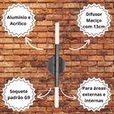 Ver imagem 6 de Arandela Luminária Long Plus 2 Difusores Moderno Cobre 013