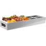 Self Service 10 Cubas Buffet de Mesa Térmico Aquecido 220v com Tampa Saro - 1