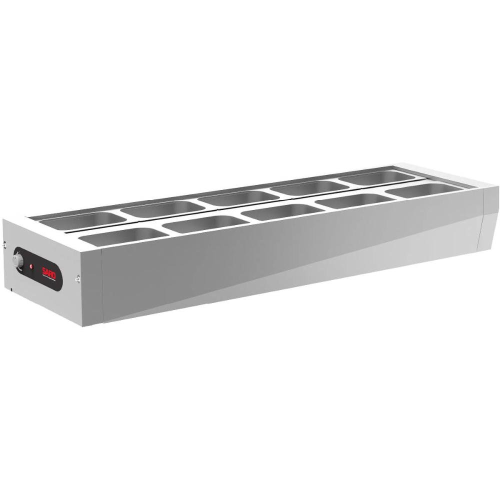 Self Service 10 Cubas Buffet de Mesa Térmico Aquecido 220v com Tampa Saro - 4