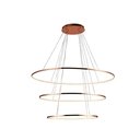Ver imagem 1 de Pendente 3 Anéis Oval Birdie Rose Gold 100cm LED 45W 3000K Bivolt KW004EL Bella
