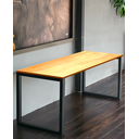 Ver imagem 4 de Pé de Mesa 72x70 - Modelo Slim - Preto Lixa - Par