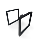 Ver imagem 1 de Pé de Mesa 72x70 - Modelo Slim - Preto Lixa - Par