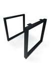 Ver imagem 1 de Pé de Mesa 72x70 - Modelo Slim - Preto Lixa - Par