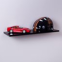 Ver imagem 2 de Prateleira Preta 40x20cm com Suporte Invisível