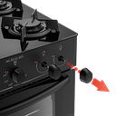 Ver imagem 3 de Fogao Atlas Milao Glass 4q Preto