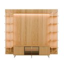 Ver imagem 3 de Estante para TV até 75 Polegadas Vidro Reflecta com Prateleiras 100% MDF com LED Neon Float 254cm