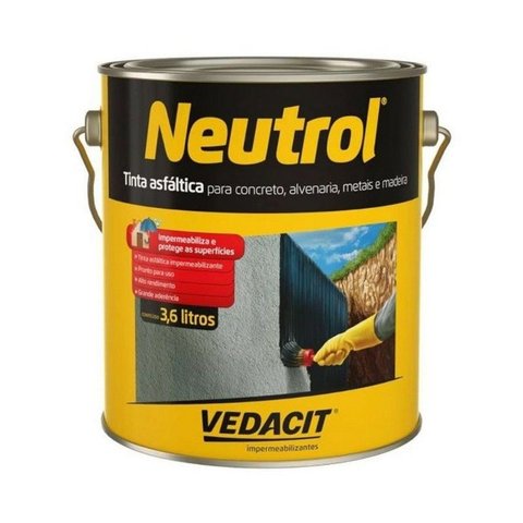 Pintura Asfáltica Vedacit Neutrol 3,6l