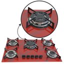 Ver imagem 4 de Cooktop Chapa 5bocas Tripla Chama 127/220v Mar Verm
