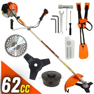 Roçadeira Vulcan À Gasolina Vr620h 10500rpm 2T 62cc 3hp Para Jardinagem + Lâmina 40 Pontas
