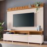 Estante Home Theater para Tv 70 Pol 200cm Artemis B01 Off White Cinamomo - Lyam Decor - 2