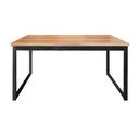 Ver imagem 1 de Mesa de Escritório Retangular Office Industrial sem Gavetas Mdf e Ferro Canela-preto 120cm