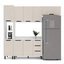 Ver imagem 3 de Armário de Cozinha Modulada Completa 4 Peças 240cm com Tampo 250066 Meena Politorno Móveis