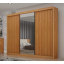 Ver imagem 1 de Guarda Roupa Casal com Espelho Ripado Milano - Arbo Design
