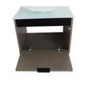 Ver imagem 4 de Gabinete Armário Banheiro 40cm Cuba Quadrada Branca