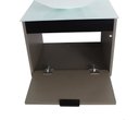 Ver imagem 4 de Gabinete Armário Banheiro 40cm Cuba Quadrada Branca